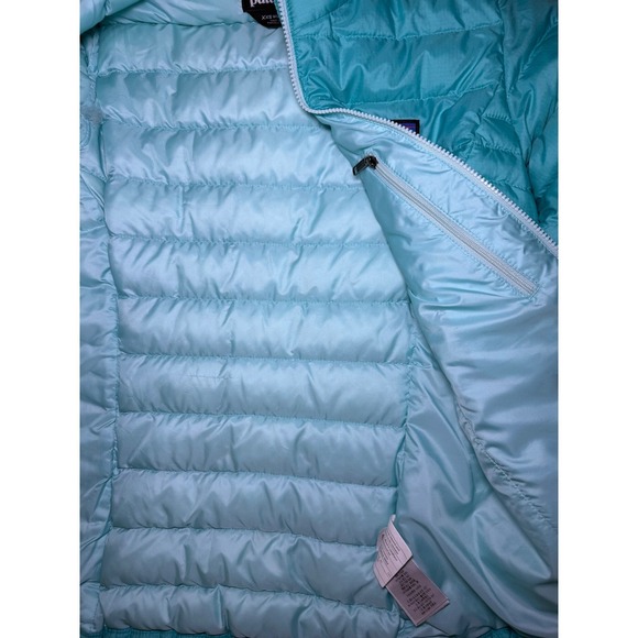 Patagonia Womens XXS Down Jacket Teal Insulated Lightweight - Picture 4 of 8